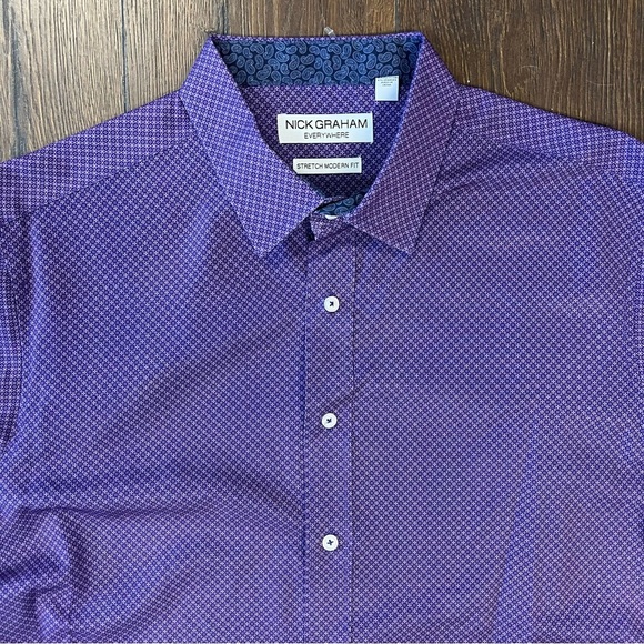 Nick Graham Modern Fit Shirt SZ XL - Picture 2 of 4